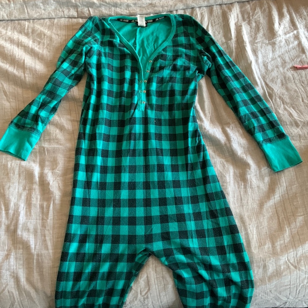 Ladies plaid onesie